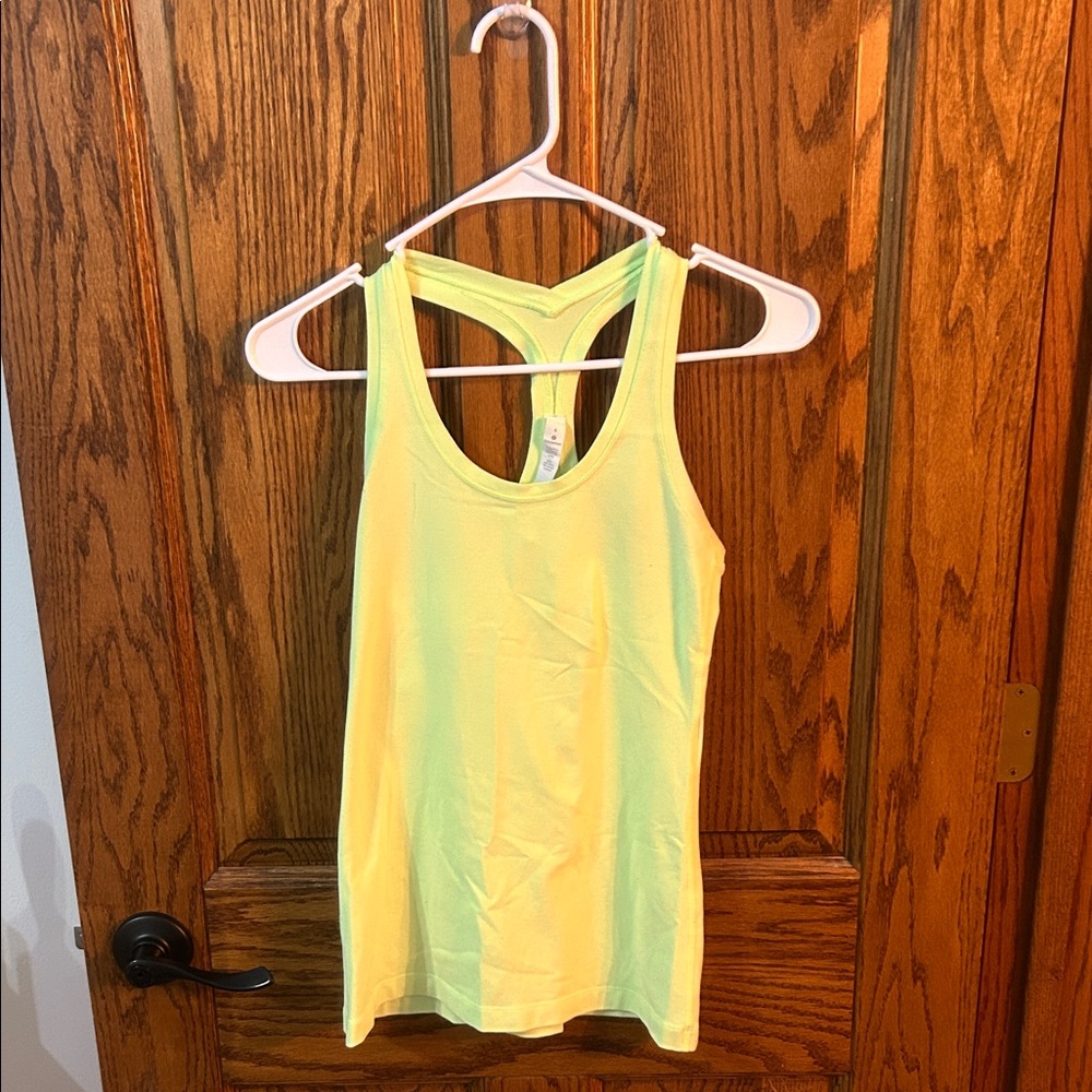 Lululemon Athletica Soft Yellow Tank Top